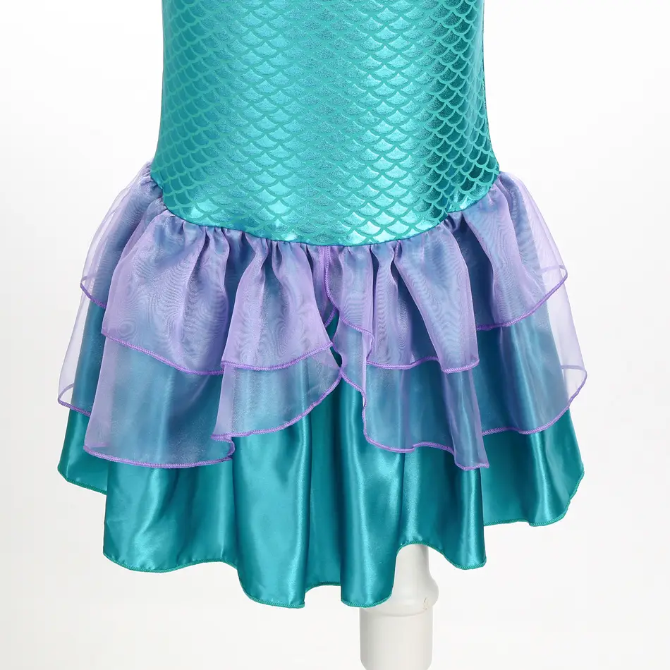 Pink Little Mermaid Dress with Bow - Image 25