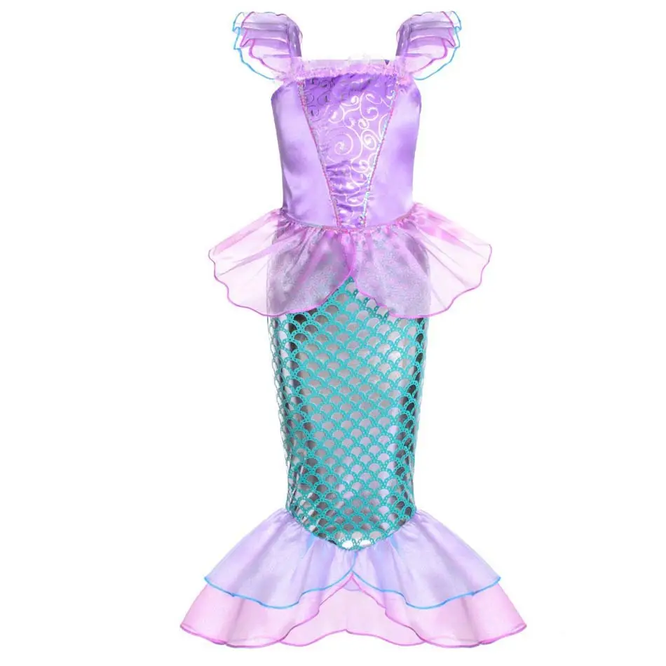 Pink Little Mermaid Dress with Bow - Image 2