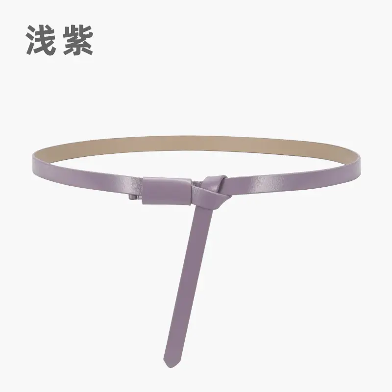 Black Genuine Leather Belt for Women High-end Knot Decorative Dress Waist Cover - Image 10