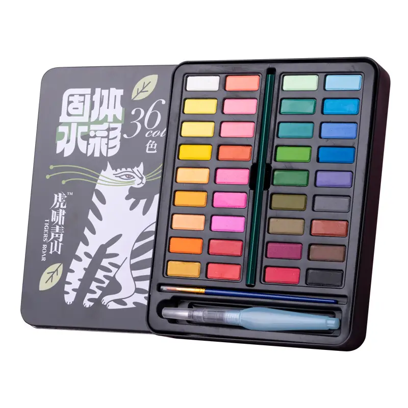 Solid Watercolor Pearlescent Dunhuang Cross-border Wholesale Pigment Painting Nail Art Pearlescent Watercolor Gouache Starter Pigment