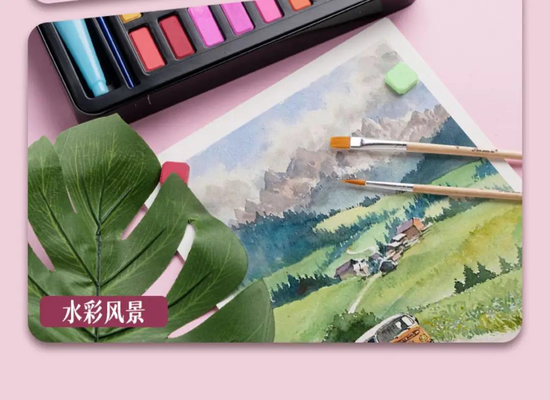 Solid Watercolor Pearlescent Dunhuang Cross-border Wholesale Pigment Painting Nail Art Pearlescent Watercolor Gouache Starter Pigment — feature 17