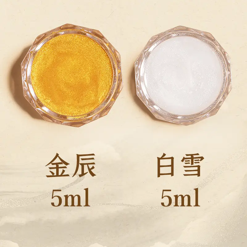 Solid Watercolor Pearlescent Dunhuang Cross-border Wholesale Pigment Painting Nail Art Pearlescent Watercolor Gouache Starter Pigment