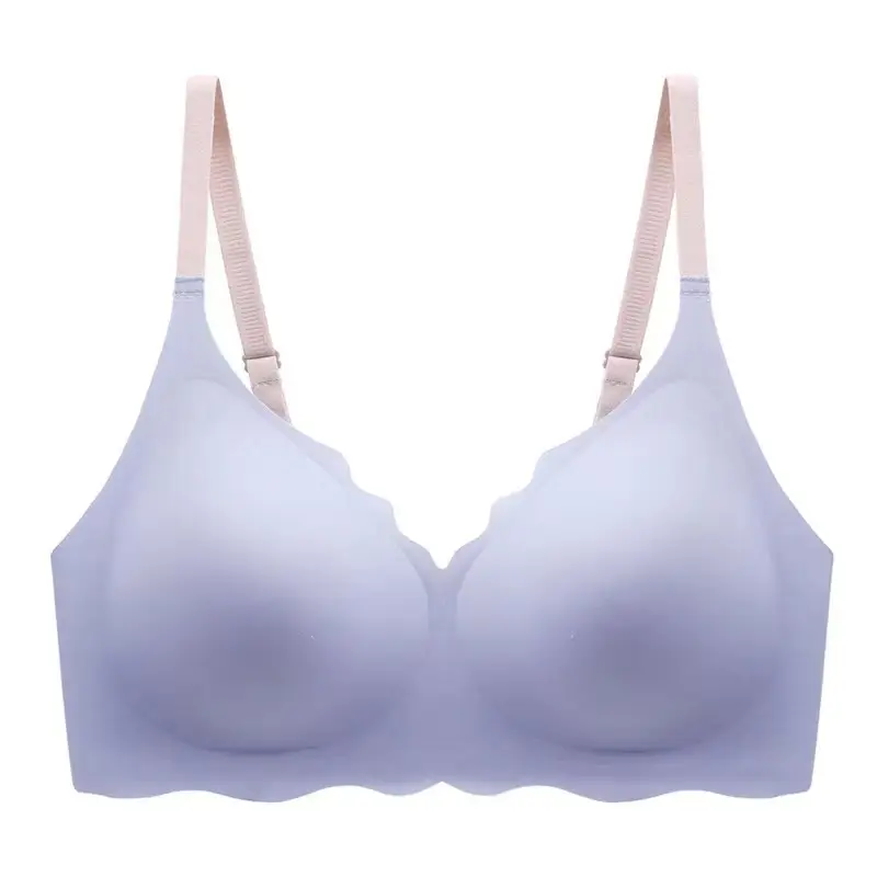 Crystal Jelly Bra Gather Sexy Seamless No Steel Ring Internet Celebrity Shake Tone Little Red Book Fast Hand Underwear Factory Direct Supply