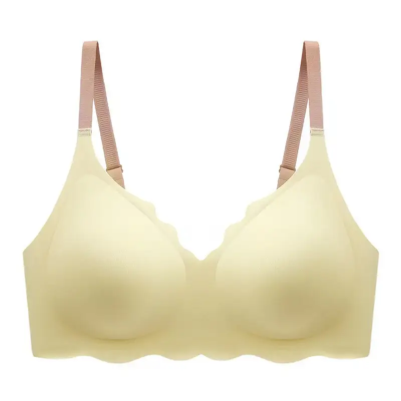 Crystal Jelly Bra Gather Sexy Seamless No Steel Ring Internet Celebrity Shake Tone Little Red Book Fast Hand Underwear Factory Direct Supply
