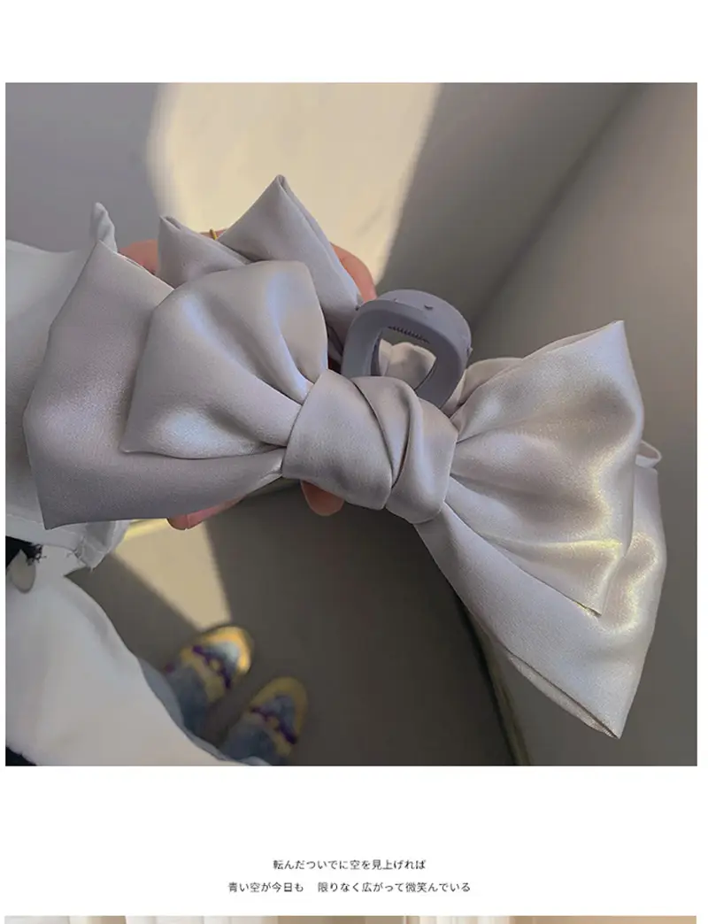 Princess Bow Hair Clip Black Double Sided — feature 31