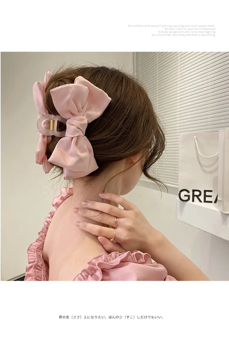 Princess Bow Hair Clip Black Double Sided — feature 33