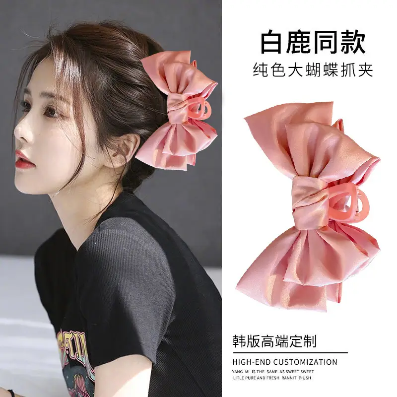 Princess Bow Hair Clip Black Double Sided - Image 3