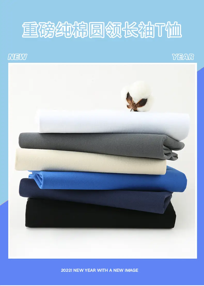 Men Women White Long Sleeve Cotton T-Shirt — feature 3