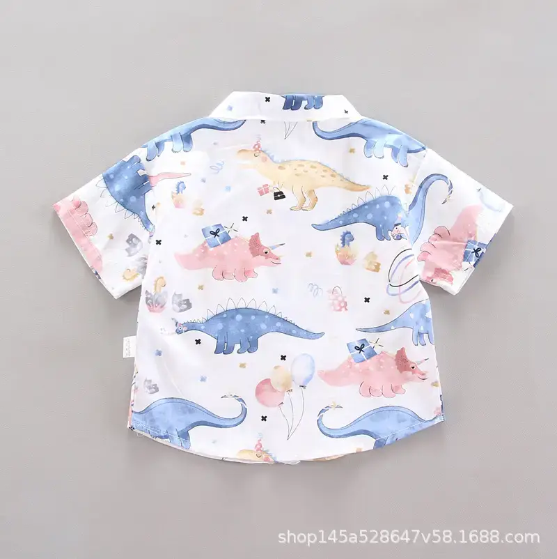 Boys' Navy Printed Shorts Suit with Hat & Sneakers — feature 20