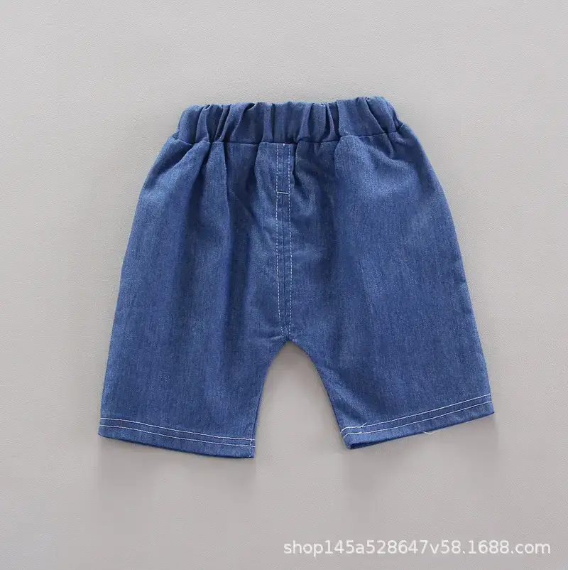 Boys' Navy Printed Shorts Suit with Hat & Sneakers — feature 27