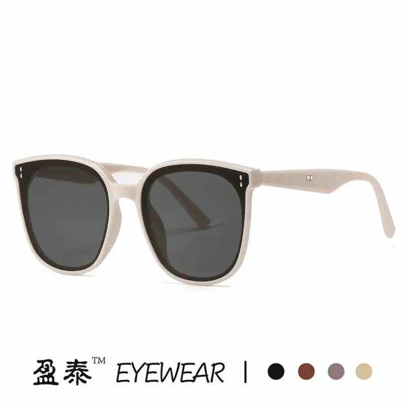 Women UV Sunglasses Black Frame Orange Lens - Image 12