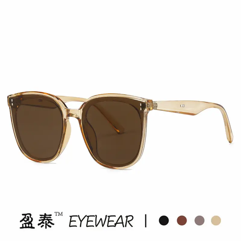 Women UV Sunglasses Black Frame Orange Lens - Image 13