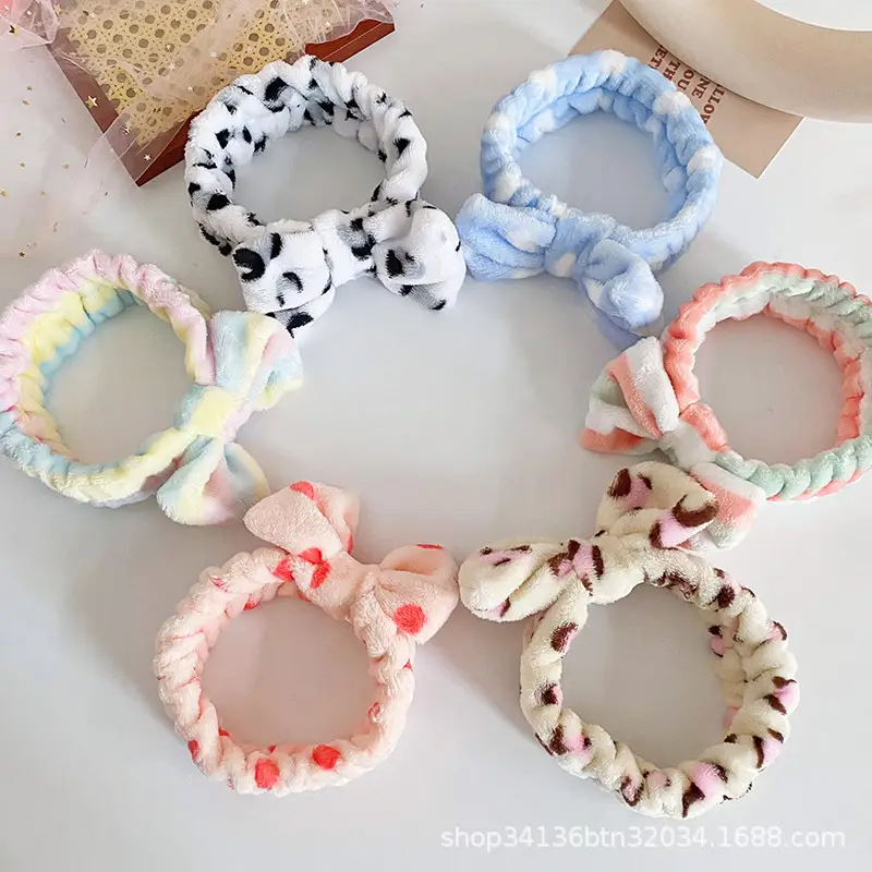 Korean Leopard Print Bow Headband for Women - Image 36