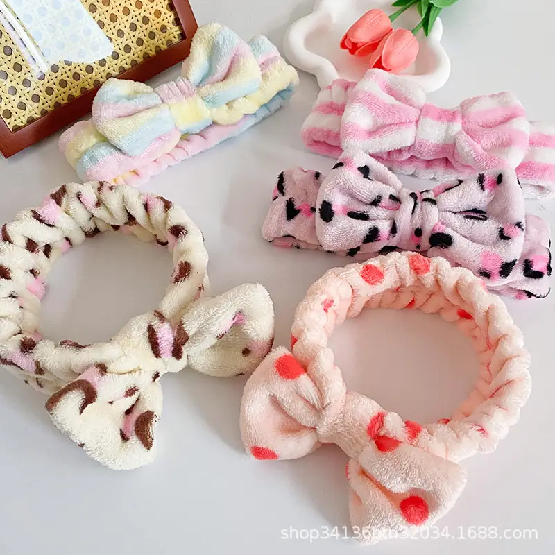Korean Leopard Print Bow Headband for Women - Image 37