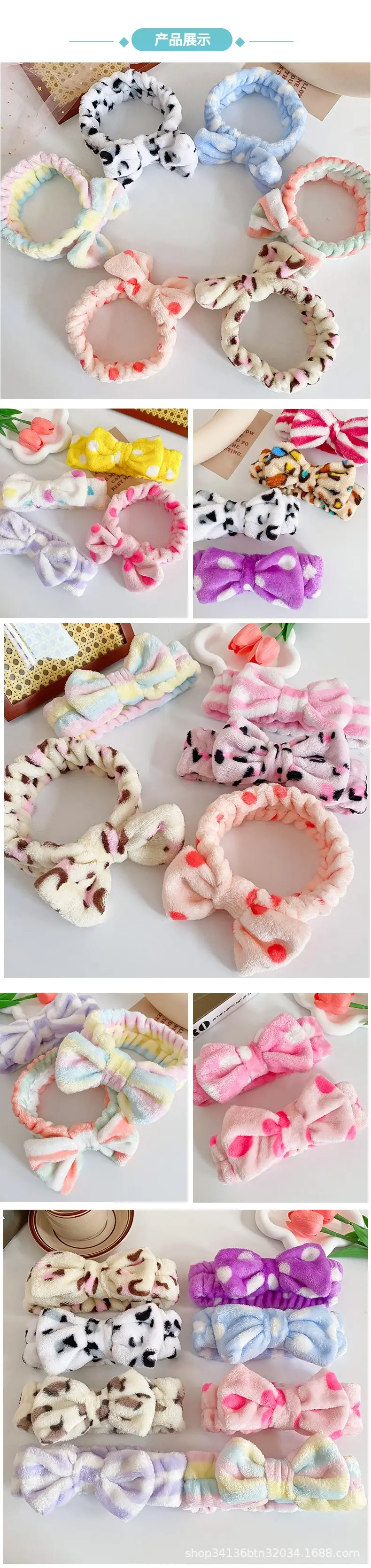 Korean Leopard Print Bow Headband for Women — feature 7
