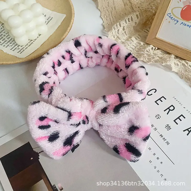 Korean Leopard Print Bow Headband for Women - Image 31