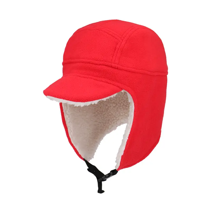 Winter Windproof Red Hat for Men Women Cold-proof Ear Protection - Image 4