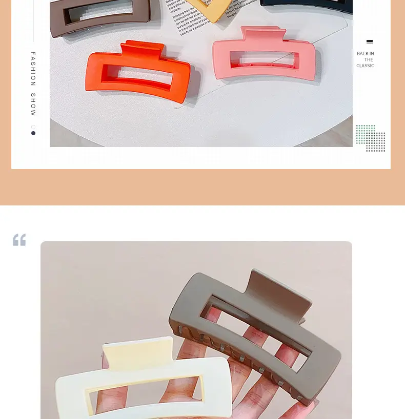 Autumn & Winter Acrylic Hair Clips Women Korean Style — feature 2