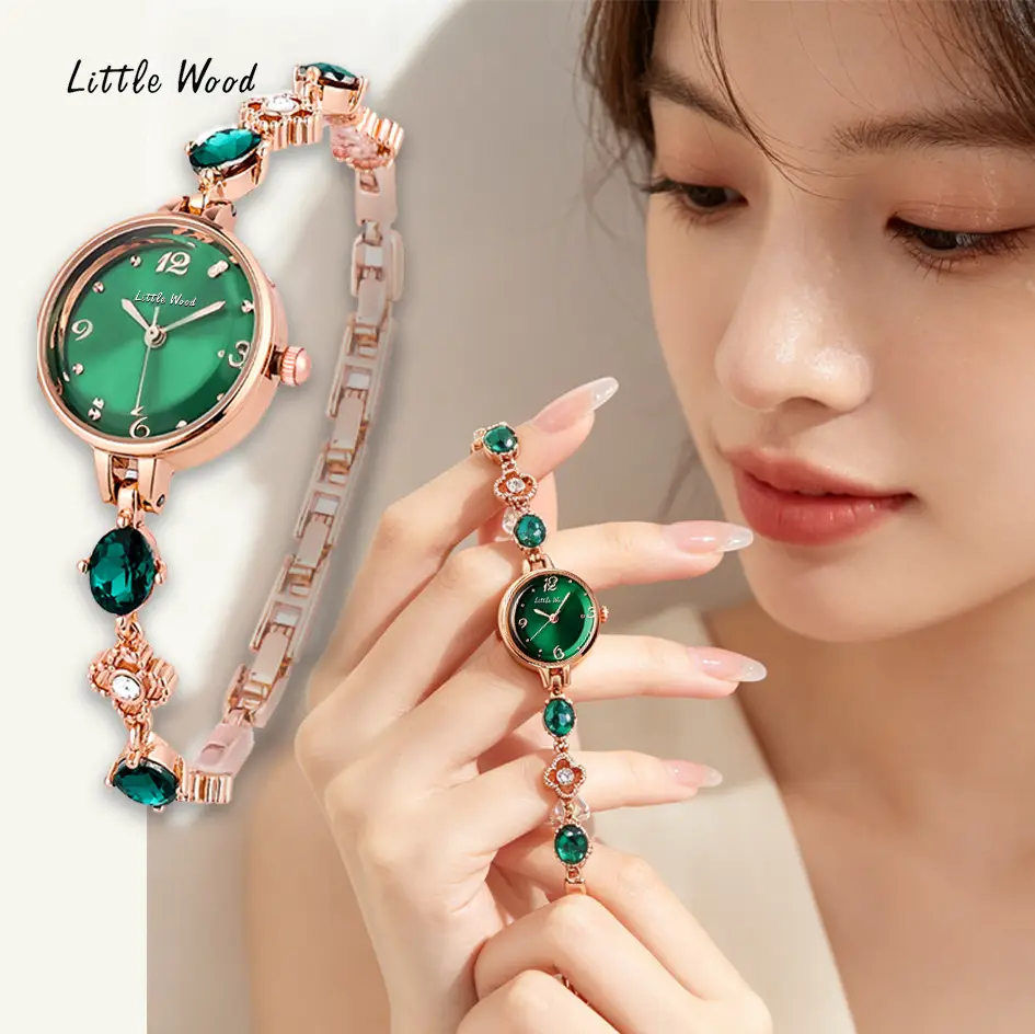 New Emerald Green Women's Watch, Light Luxury Niche Trendy Ladies' Wristwatch, Gift for Students, High Aesthetic Value, Waterproof Watch - Image 6