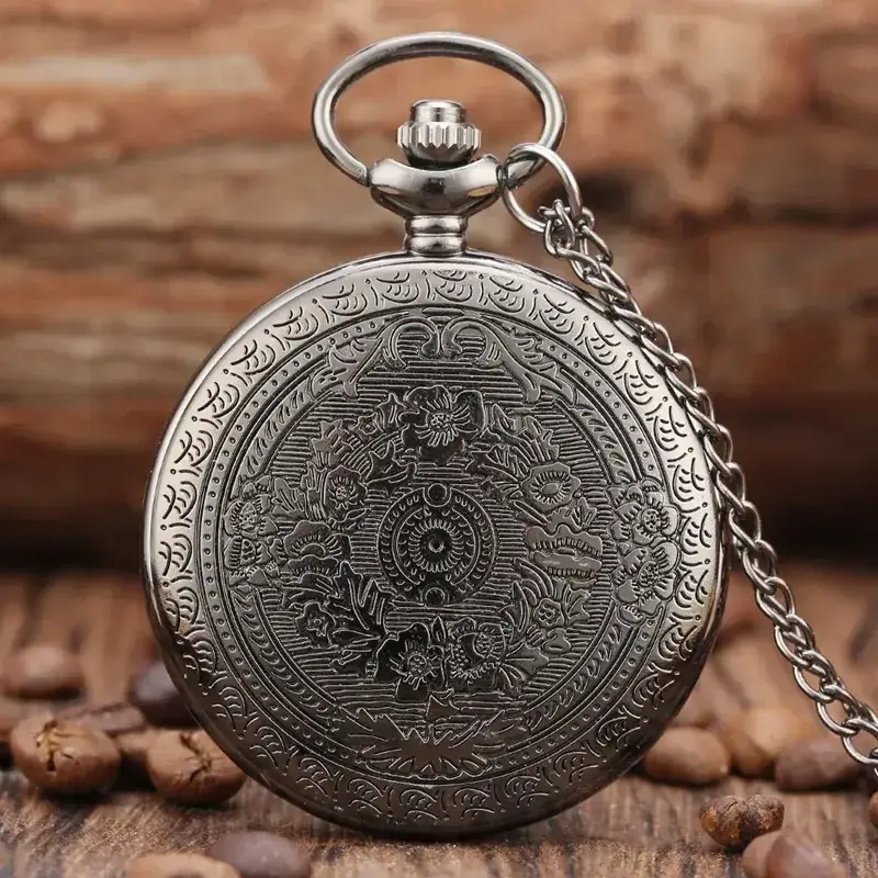 Bronze 93/4 Platform Quartz Pocket Watch Necklace — feature 4