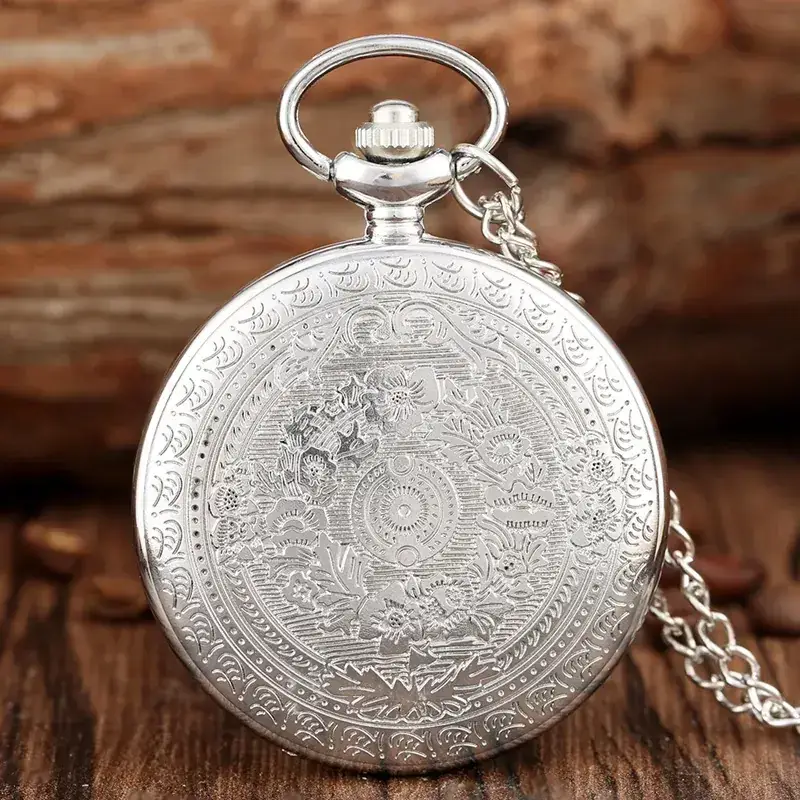 Bronze 93/4 Platform Quartz Pocket Watch Necklace — feature 6