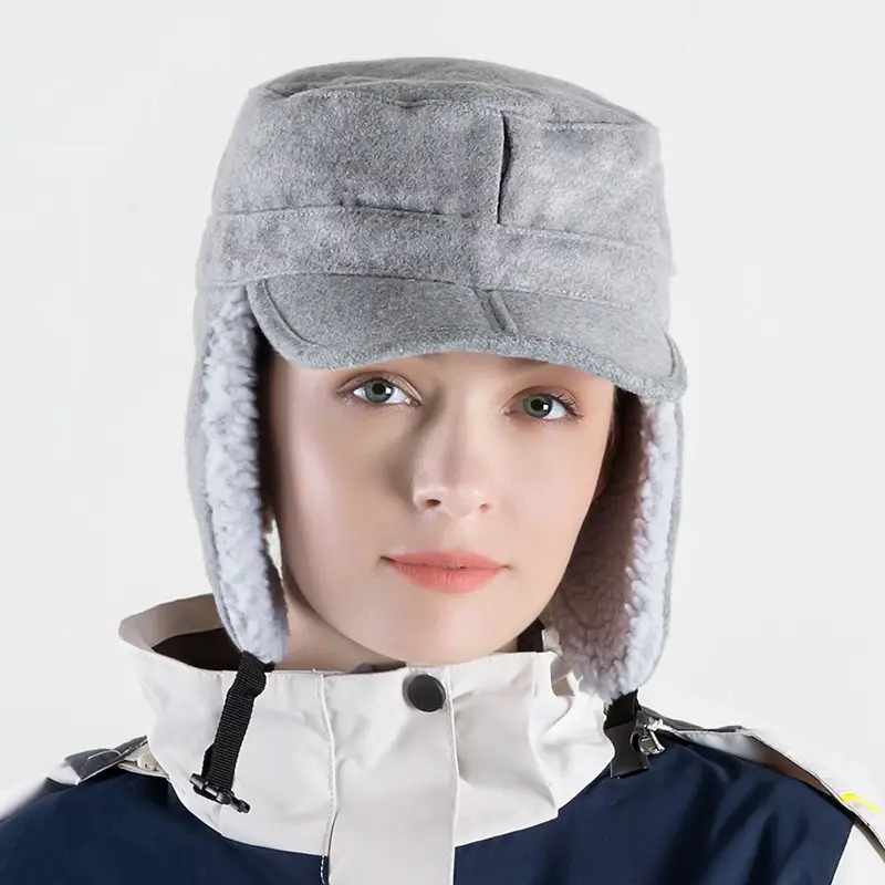 Men's Windproof Wool Hat Winter Warm Duck Tongue - Image 8
