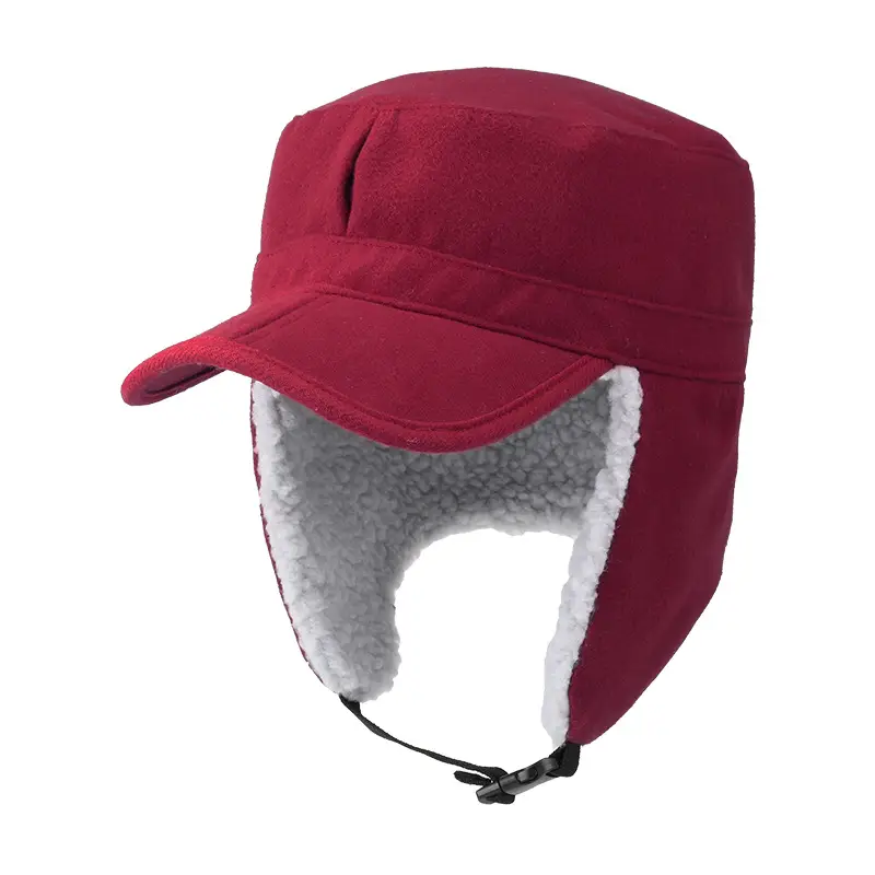 Men's Windproof Wool Hat Winter Warm Duck Tongue - Image 11