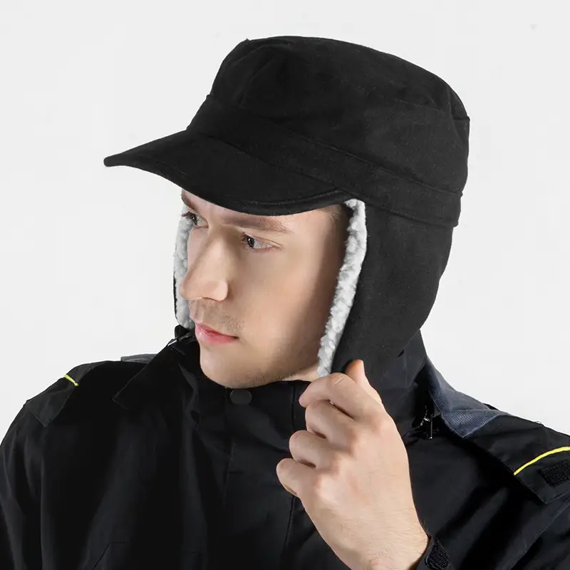Men's Windproof Wool Hat Winter Warm Duck Tongue - Image 2