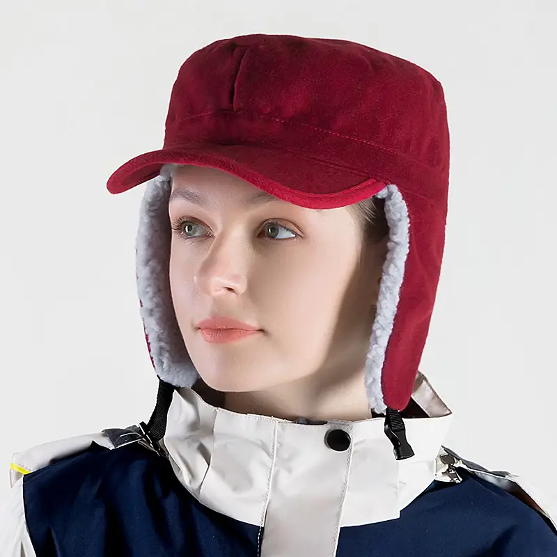 Men's Windproof Wool Hat Winter Warm Duck Tongue - Image 4