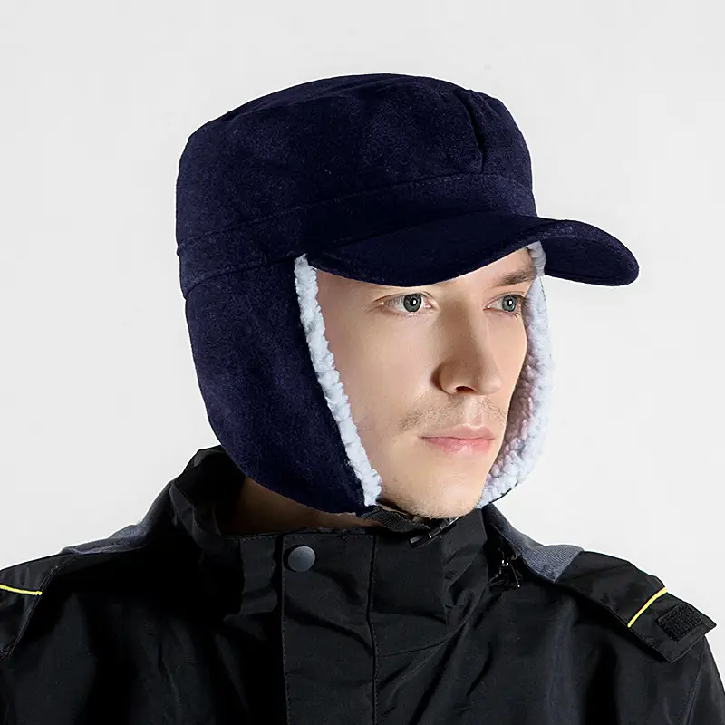 Men's Windproof Wool Hat Winter Warm Duck Tongue - Image 6