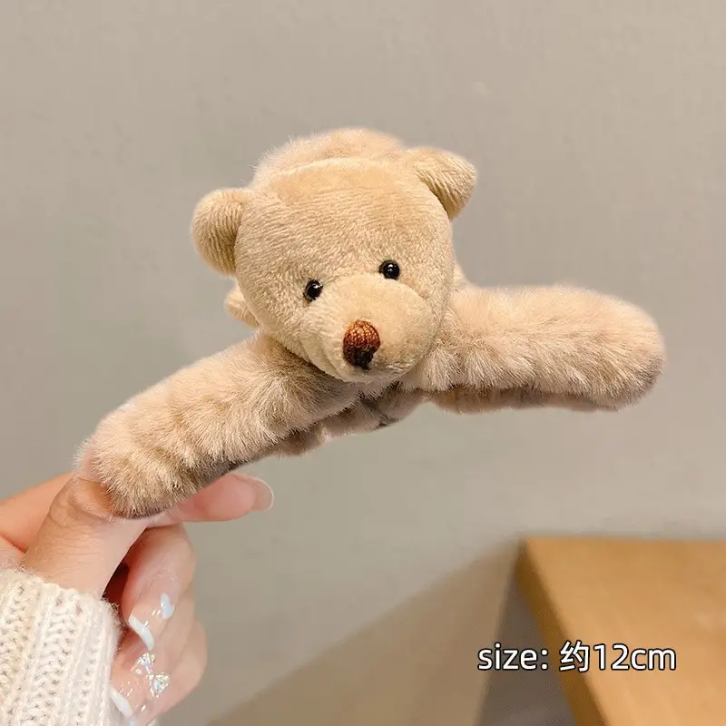 Black Plush Hairpin with "NEW" Embroidery for Girls - Image 19