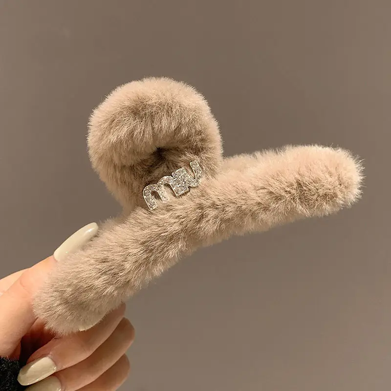 Black Plush Hairpin with "NEW" Embroidery for Girls - Image 38