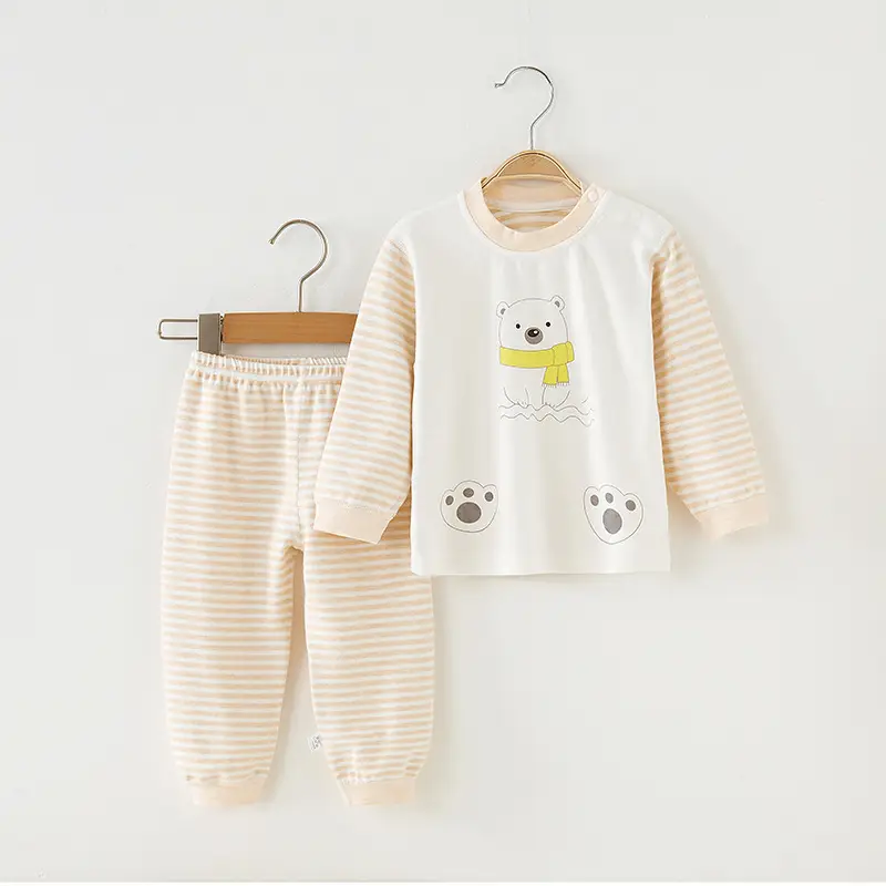 Children Pure Cotton Shvelvet Suit Light Blue Autumn Winter - Image 15