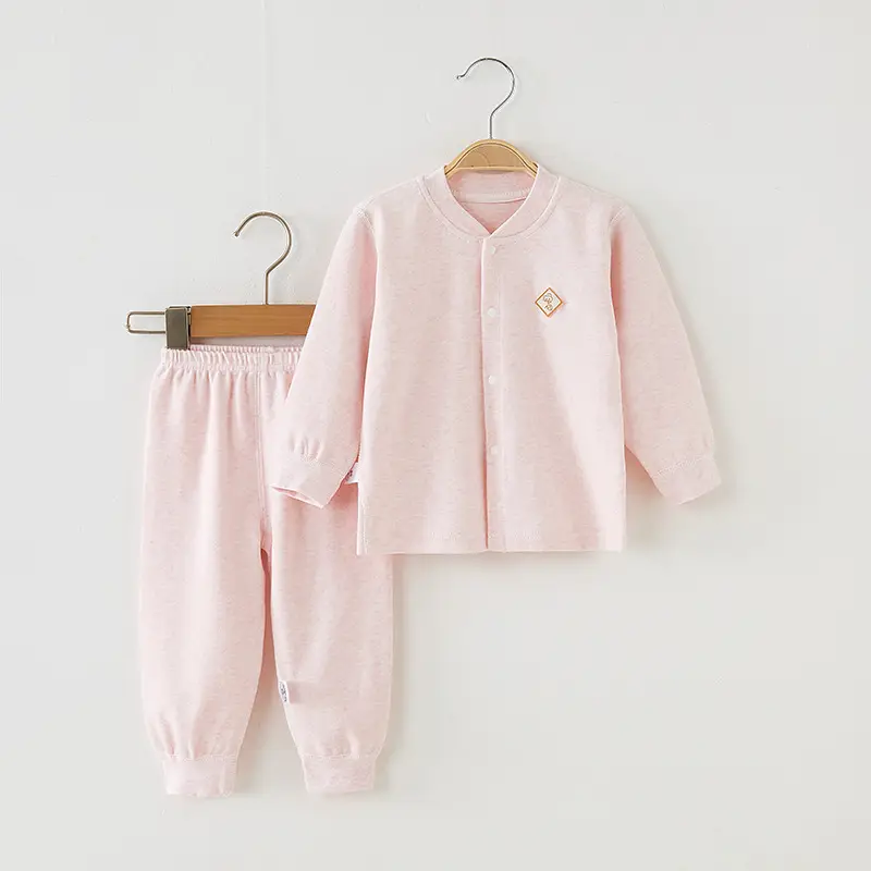Children Pure Cotton Shvelvet Suit Light Blue Autumn Winter - Image 2