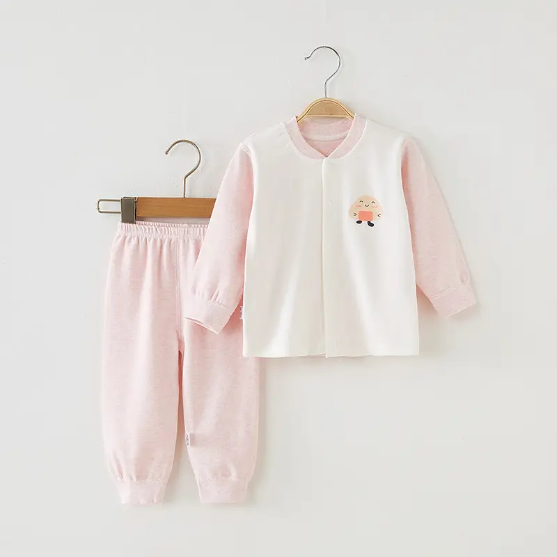 Children Pure Cotton Shvelvet Suit Light Blue Autumn Winter - Image 6