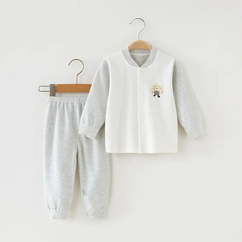 Children Pure Cotton Shvelvet Suit Light Blue Autumn Winter - Image 8