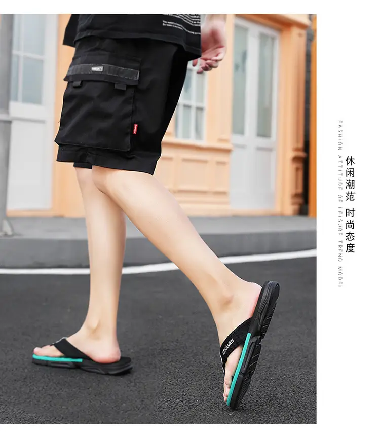 Men's Black Casual Sandals with Brand Logo — feature 15