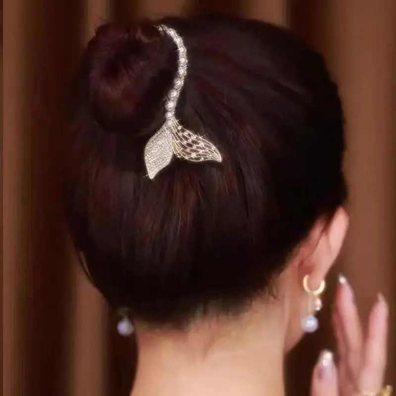 New Fishtail Pearl Hairpin for Women - Image 4