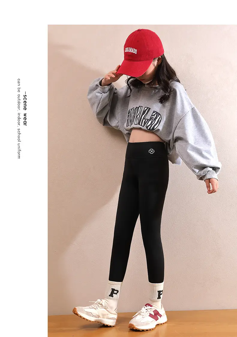 Girls Fleece Shark Pants Winter Warm Outerwear Medium Large — feature 13