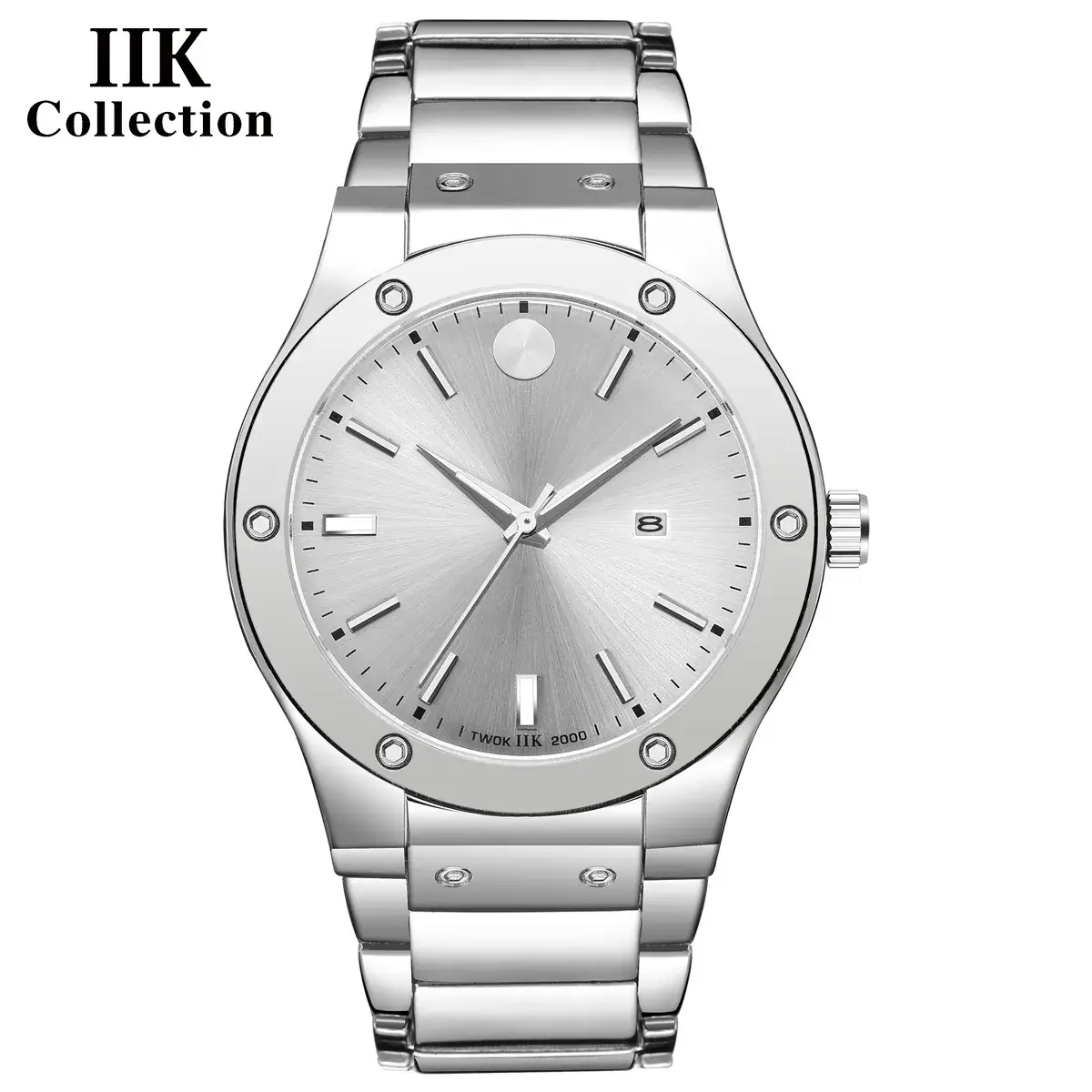 2022 Men's Black Quartz Watch Waterproof Fashion Business Calendar - Image 3