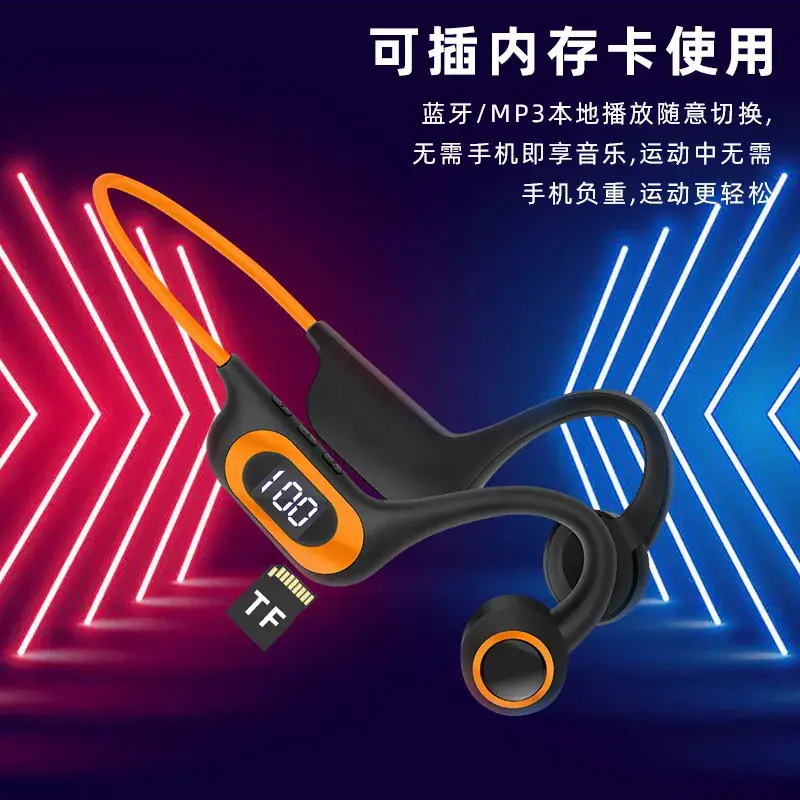Bluetooth Air Conduction Headset 30h Wearable - Image 5