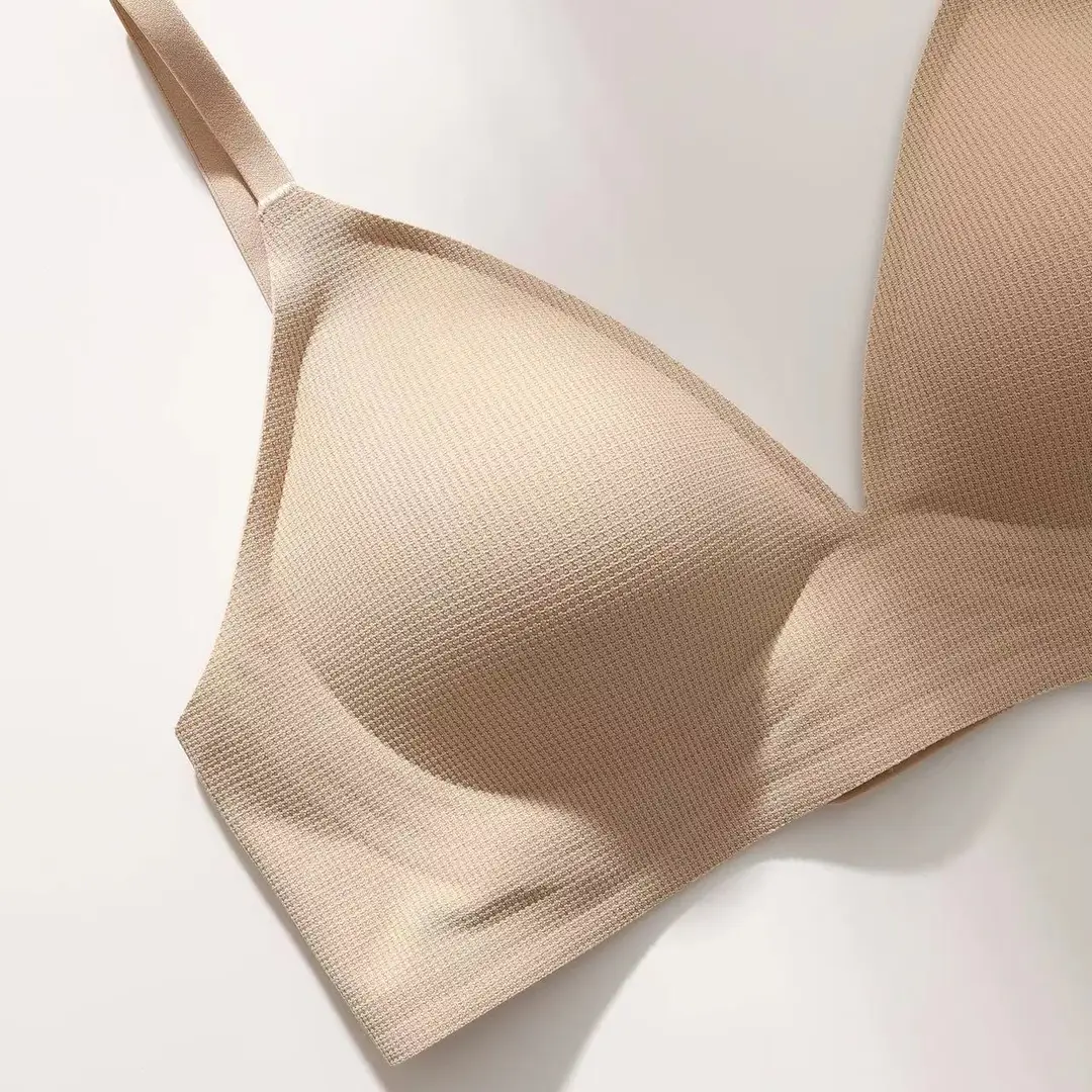 ob102 American retro underwear BM style big chest small simple fashion niche jelly strip soft expansion bra