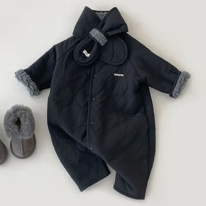 Korean Style Baby Fleece Lined Warm Winter Suit — feature 5