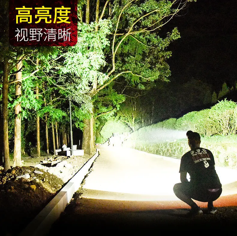 USB充电夜钓鱼夜晚骑行头灯