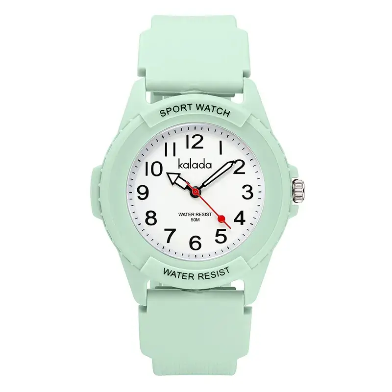 White Silicone Vintage Watch for Men Women Quartz Sports Waterproof