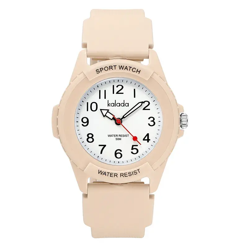 White Silicone Vintage Watch for Men Women Quartz Sports Waterproof