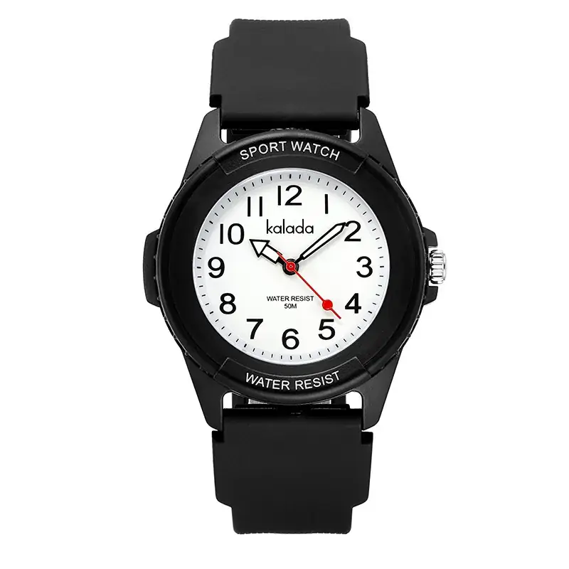 White Silicone Vintage Watch for Men Women Quartz Sports Waterproof