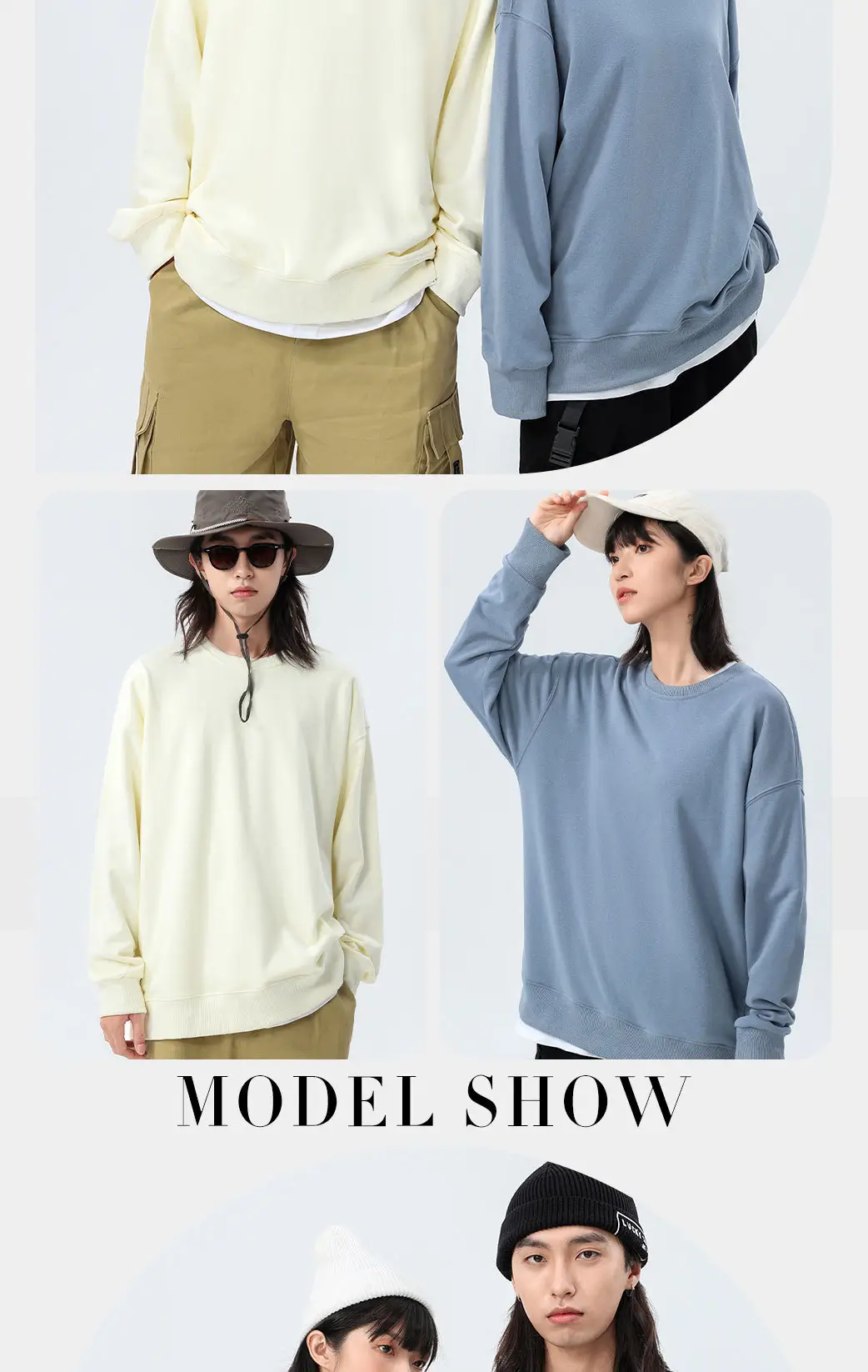 Terry Cotton Oversized Green Sweatshirt Plus Size — feature 11