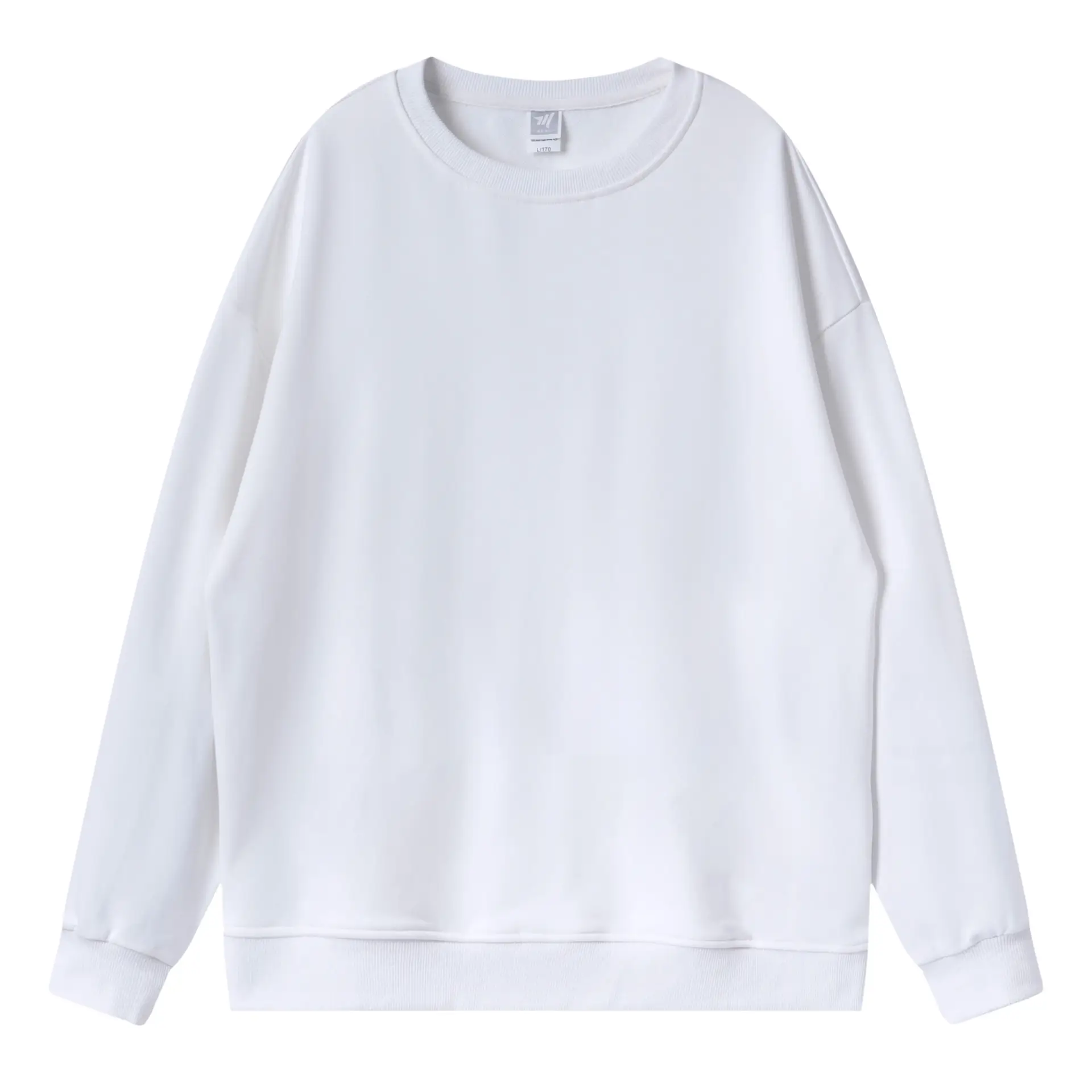 Terry Cotton Oversized Green Sweatshirt Plus Size - Image 2