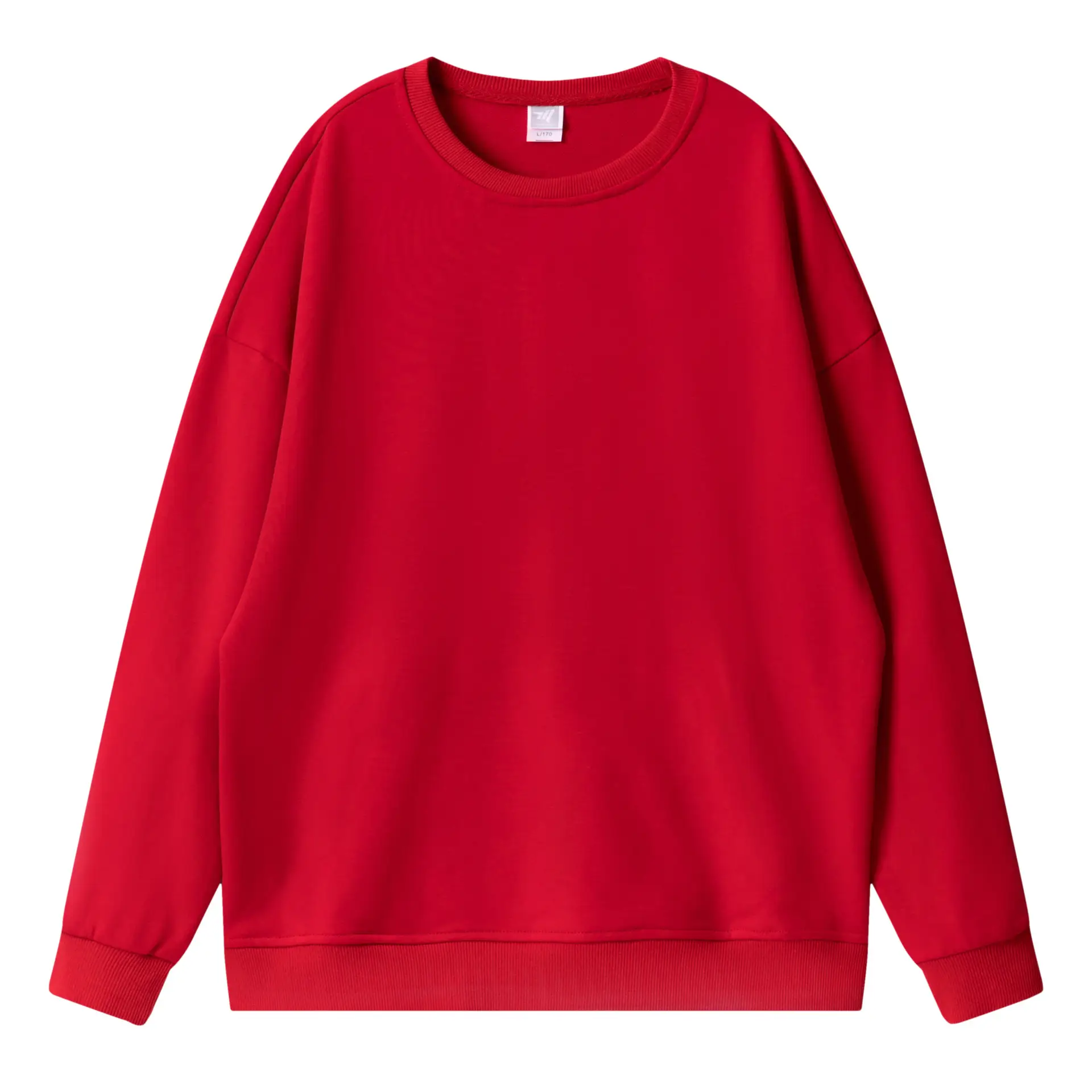 Terry Cotton Oversized Green Sweatshirt Plus Size - Image 6